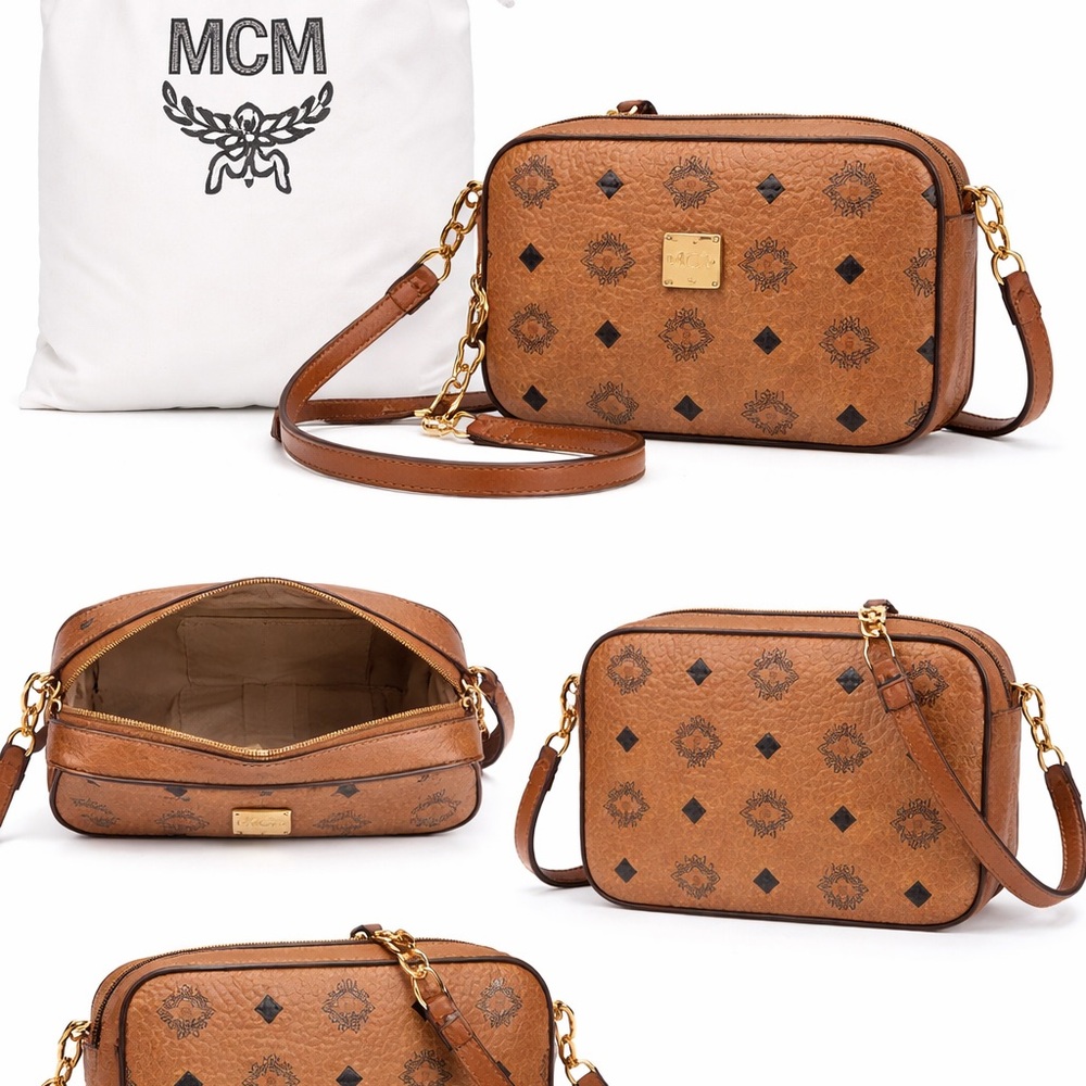 Authentic MCM Visetos Crossbody Bag